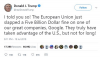 Tổng thống Trump lên Twitter bênh vực Google