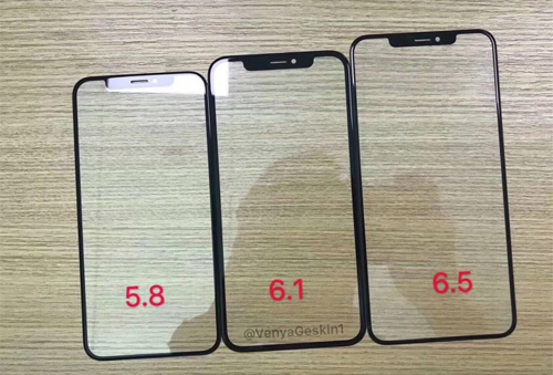 Ba kích thước màn hình của iPhone trong năm 2018. Ảnh: VenyaGeskin1. 