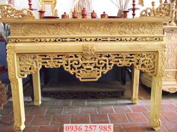 Những mẫu bàn thờ rất đẹp bằng gỗ mít, gỗ gụ, gỗ hương, xoan đào-4